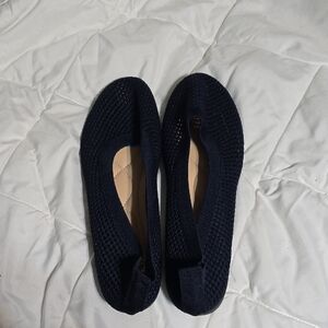 Women's Blue Mesh Slip-On Shoes